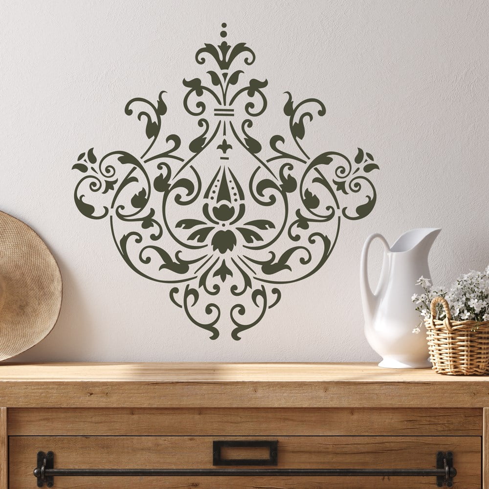 Marquis Floral Damask Stencil