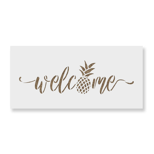 Welcome Pineapple Stencil