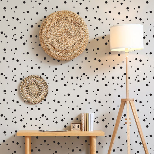 Distressed Polka Dots Stencil