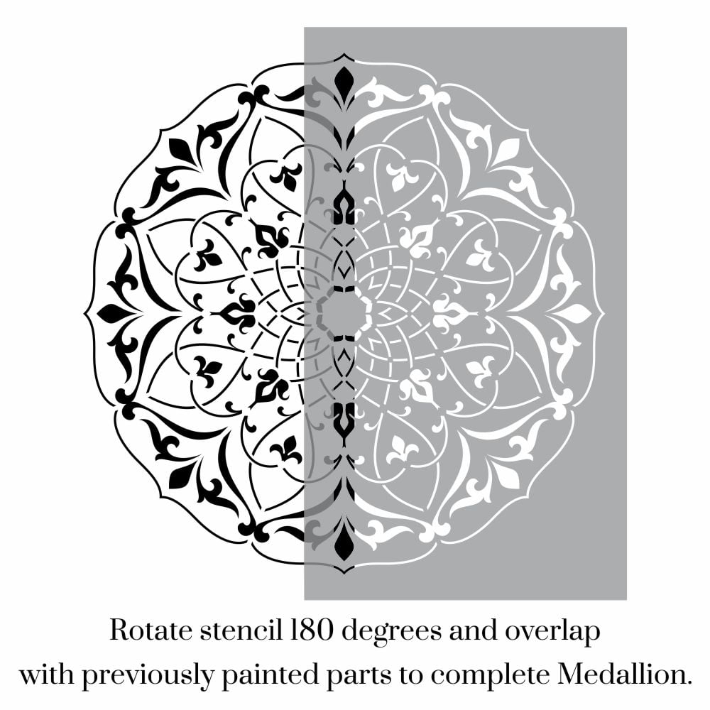 Brittany Delicate Medallion Stencil