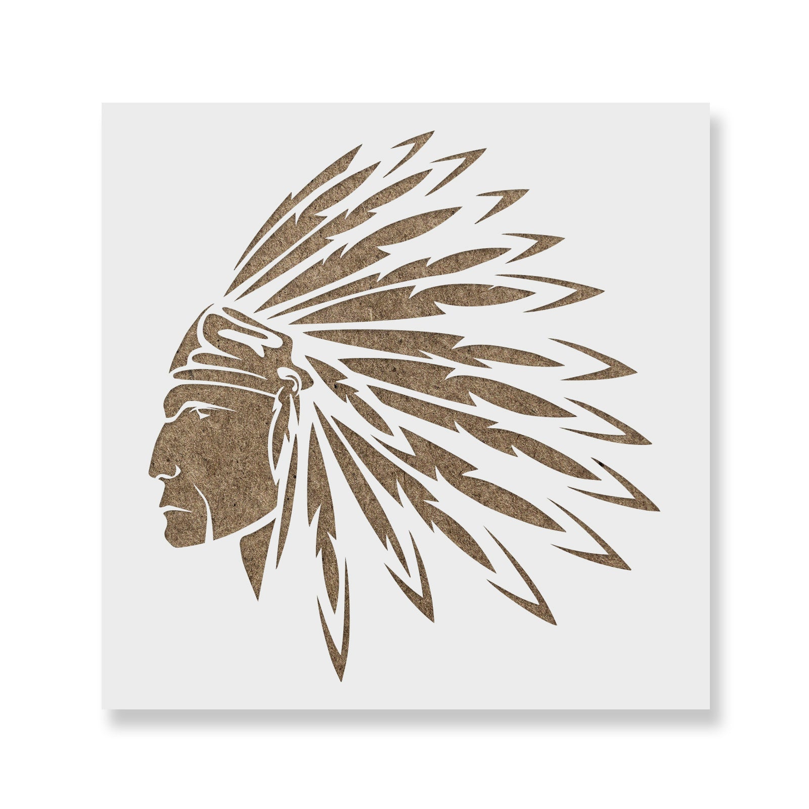 Native American Indian Stencil