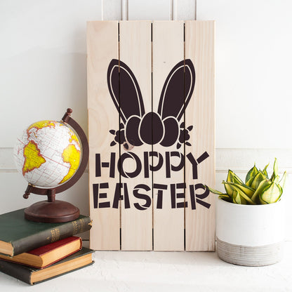 Hoppy Easter Stencil