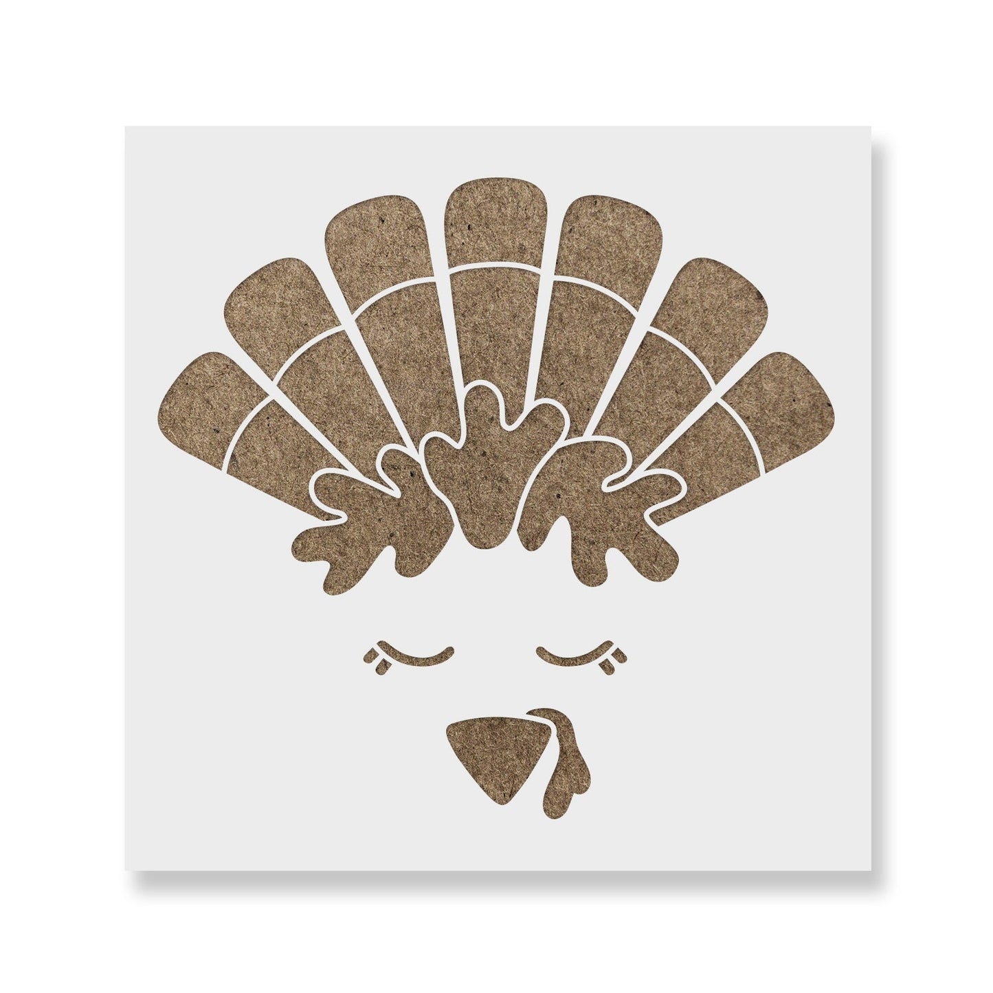 Turkey Face Stencil