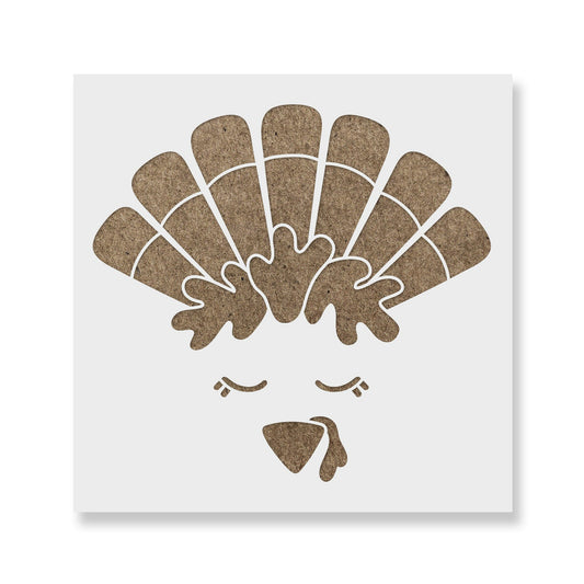 Turkey Face Stencil