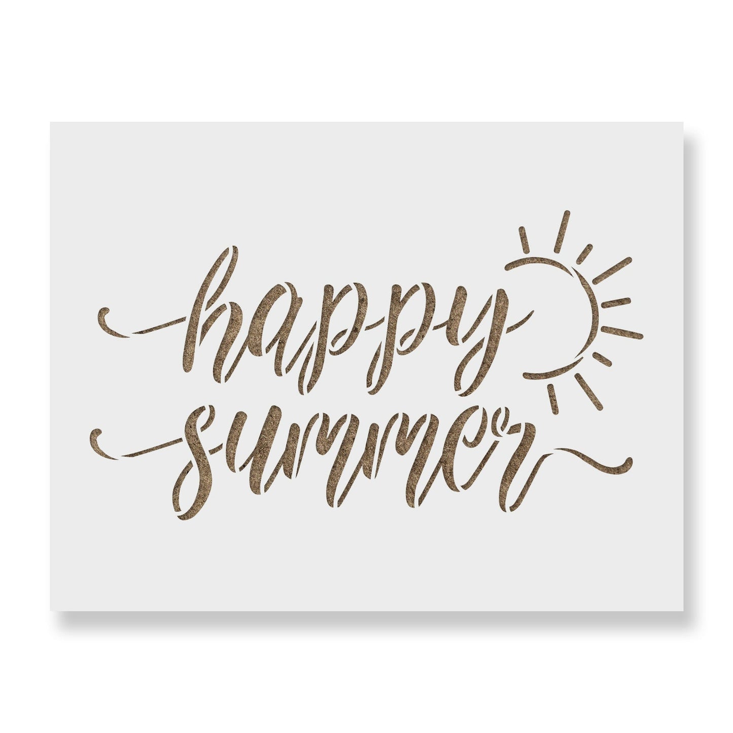 Happy Summer Sun Stencil