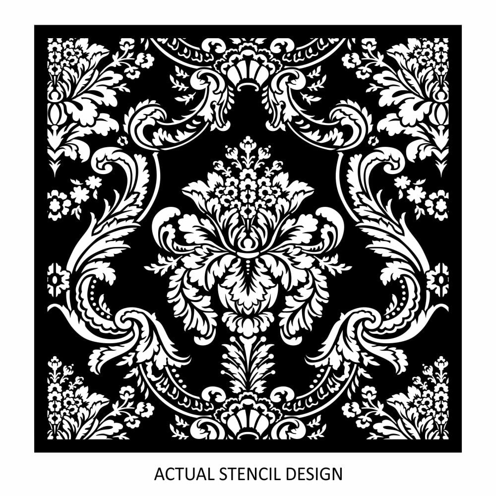 Tamara Floral Damask Stencil