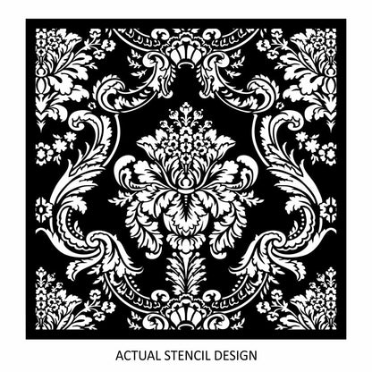 Tamara Floral Damask Stencil