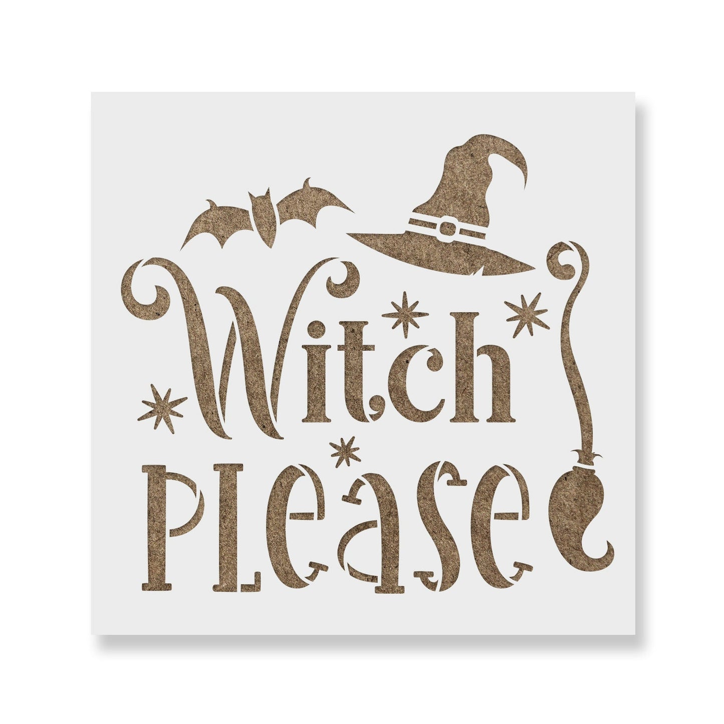 Witch Please Stencil