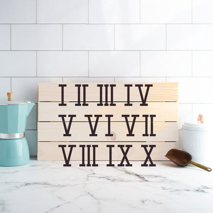 Roman Numerals Stencil