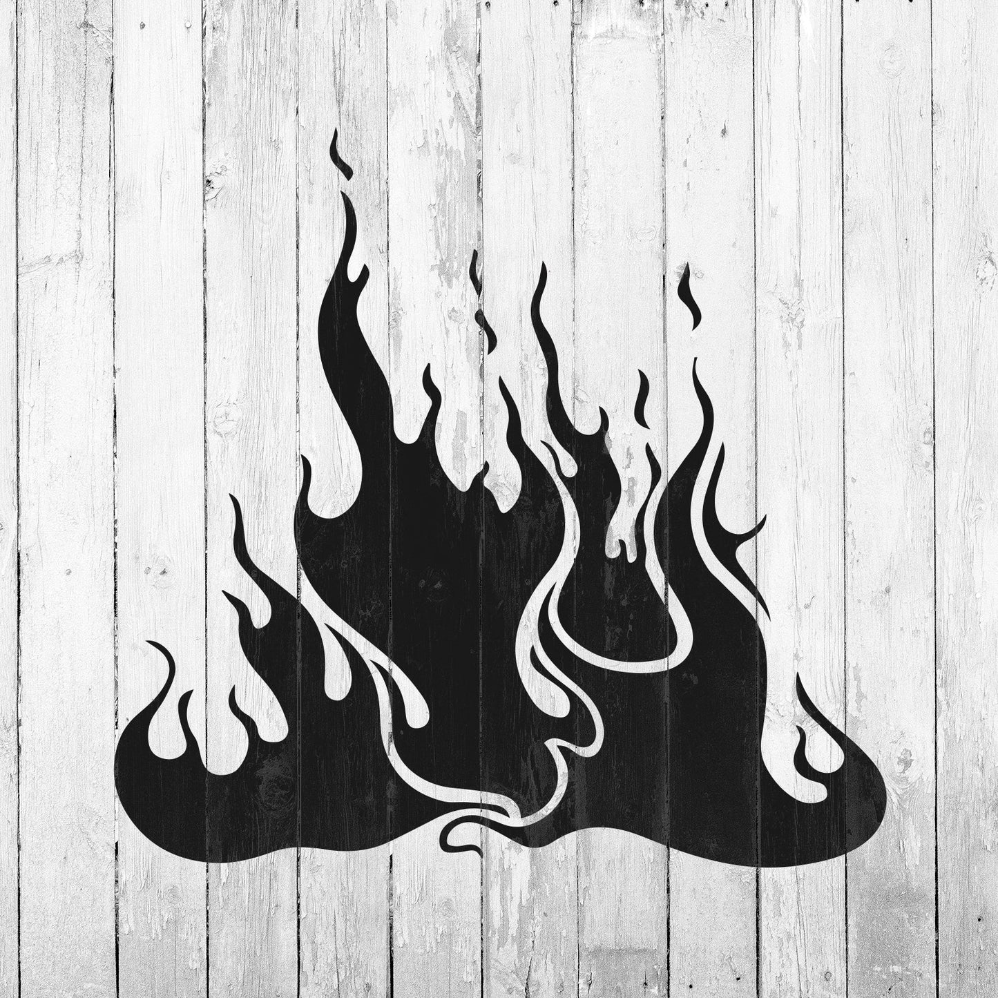 Flames Stencil