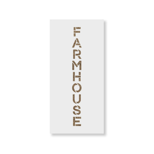 Vertical Sign Farmhouse Stencil