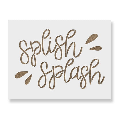 Splish Splash Summer Stencil