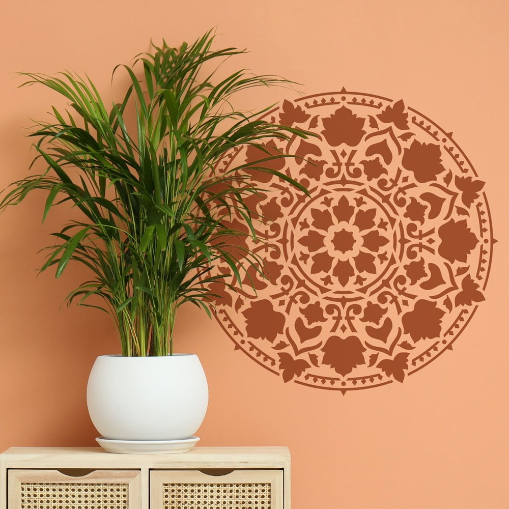 Sanzio Leafy Medallion Stencil