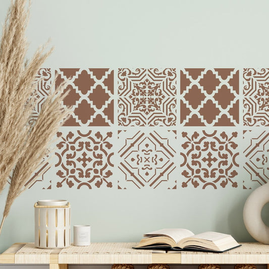 Abbi Allover Tile Stencil