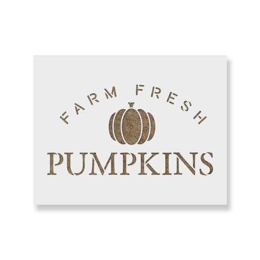 Farm Fresh Pumpkins Stencil