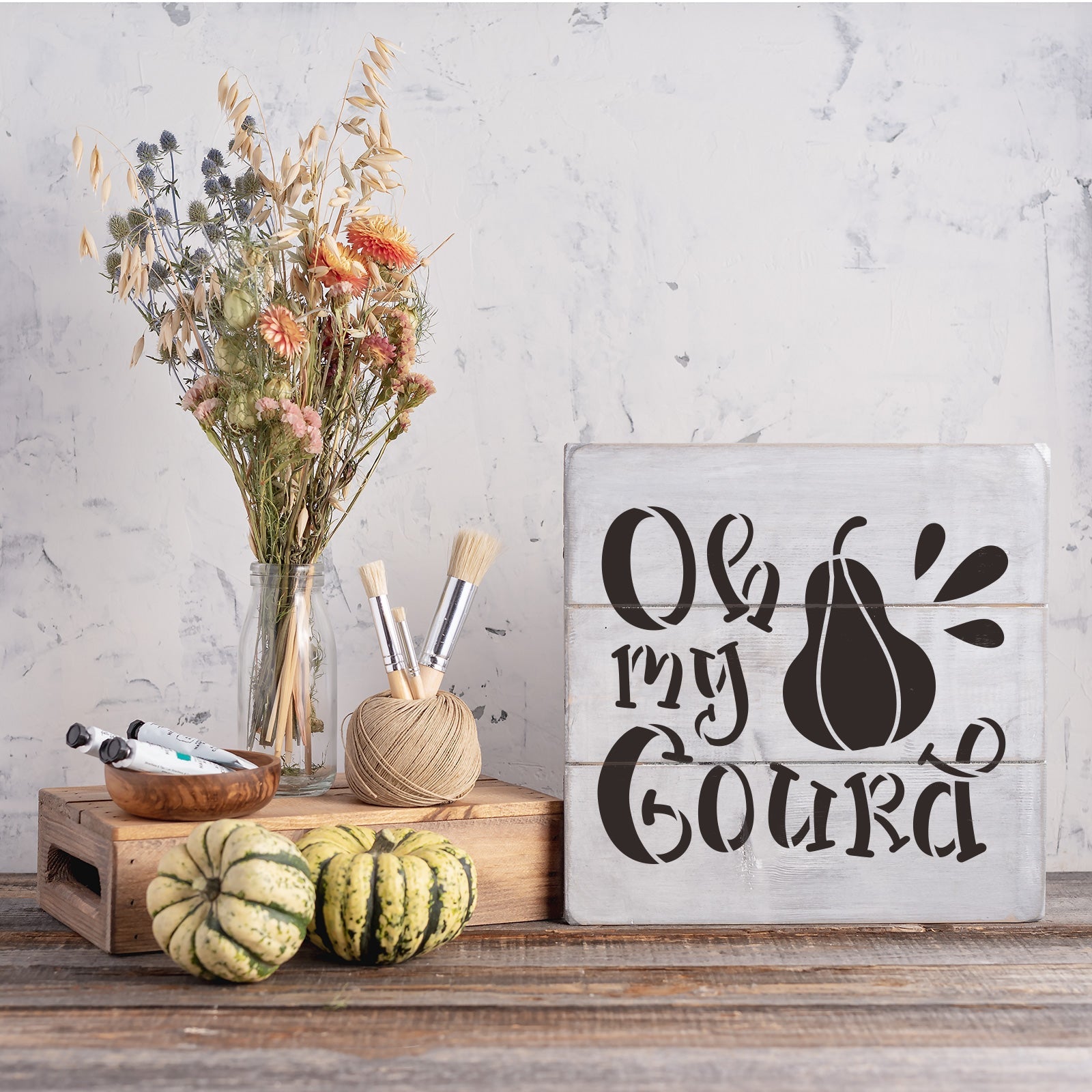 Oh My Gourd Stencil