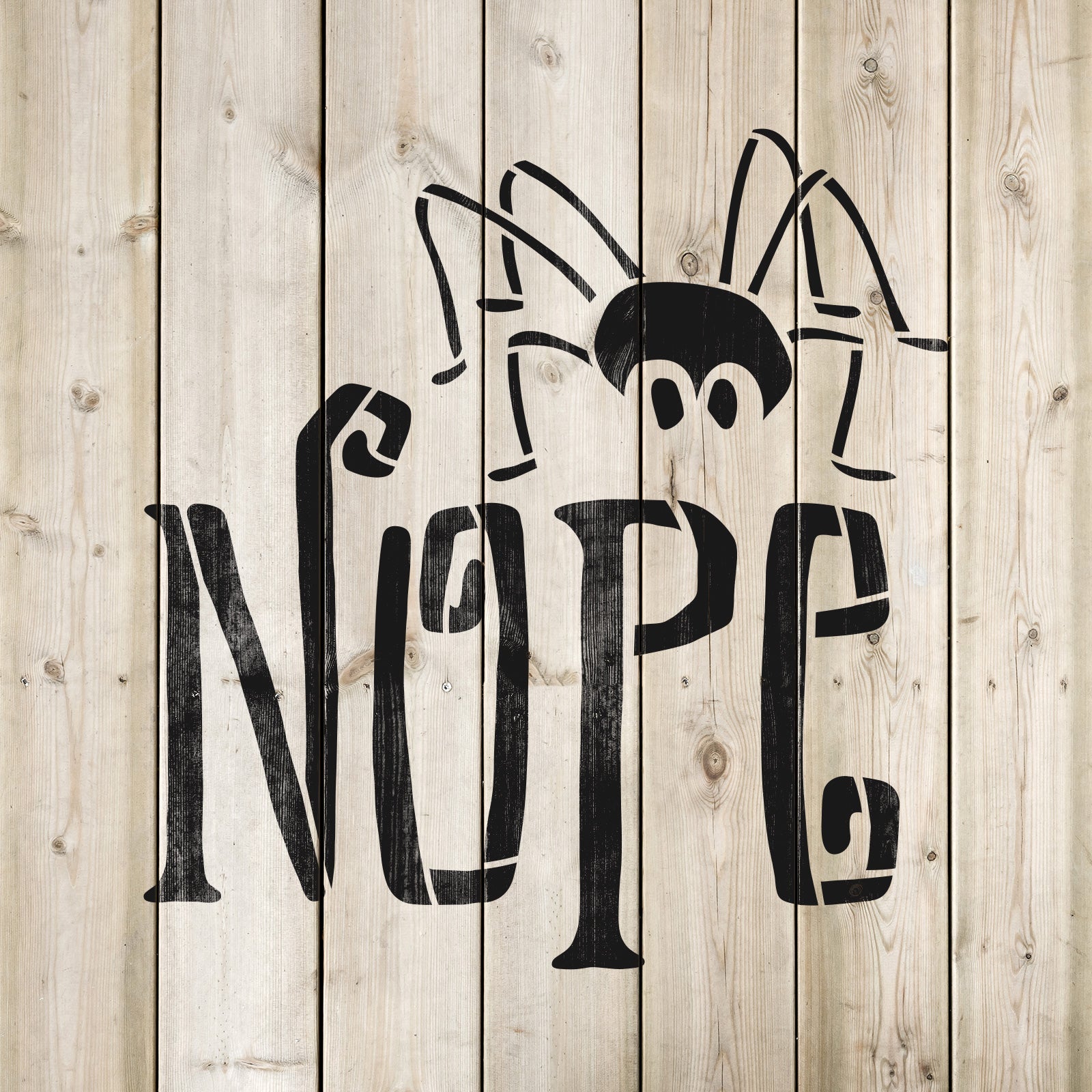 Nope Spider Stencil