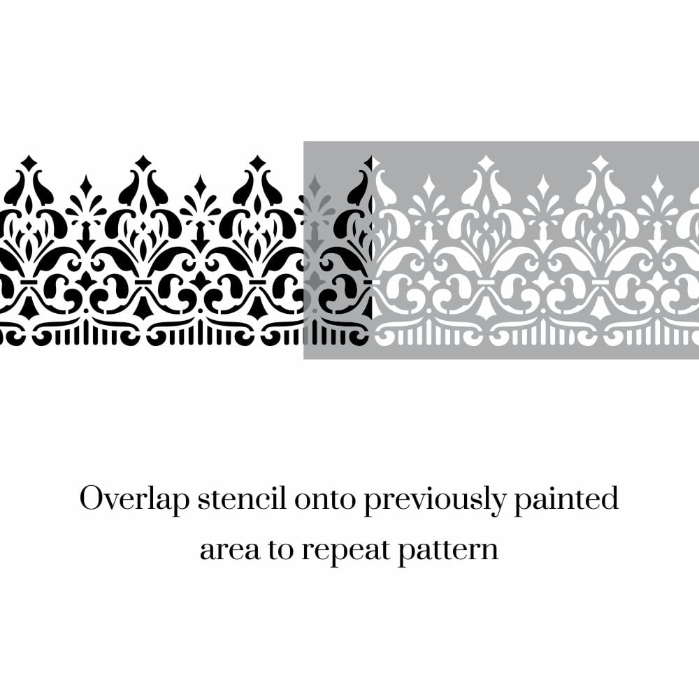 Araban Damask Border Stencil