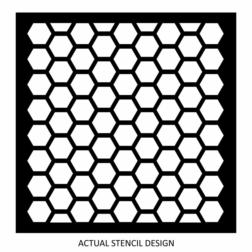 Honeycomb Hexagon Wall Stencil