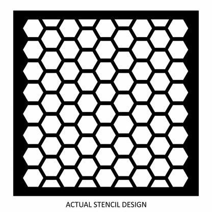 Honeycomb Hexagon Wall Stencil