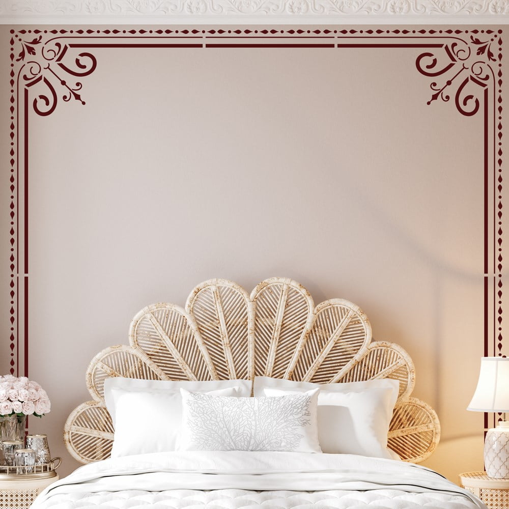 La Grande Damask Corner Stencil Set