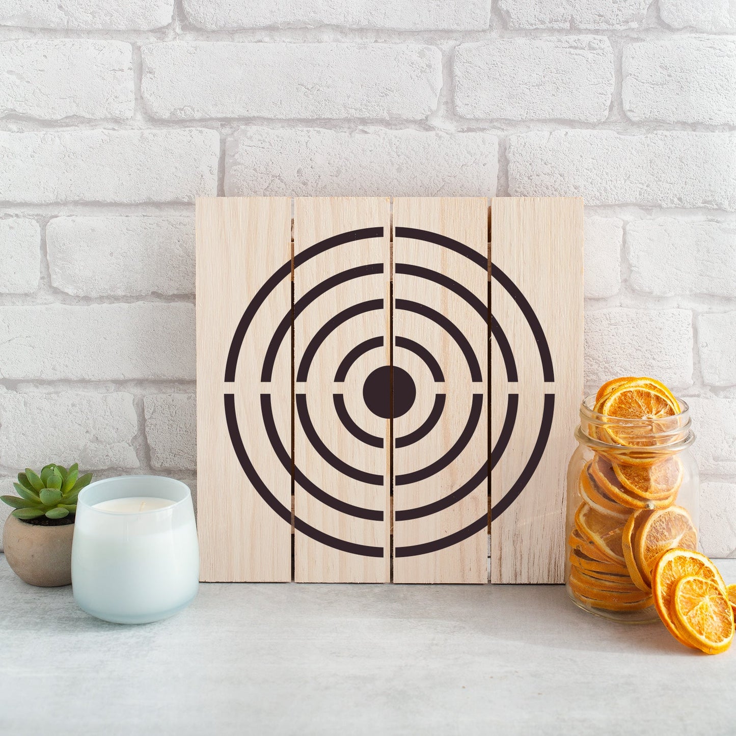 Bullseye Target Stencil