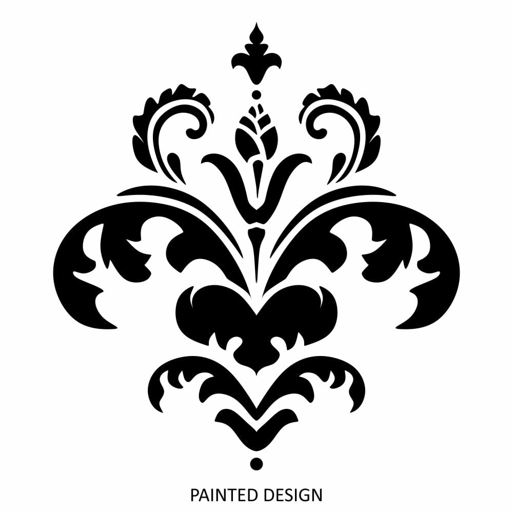 Avenue Baroque Damask Stencil