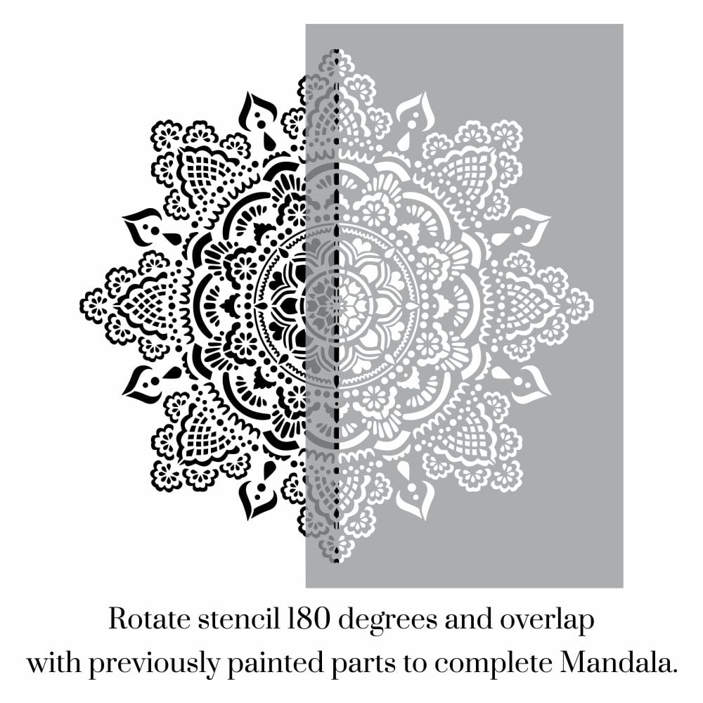 Flower Lace Mandala Stencil