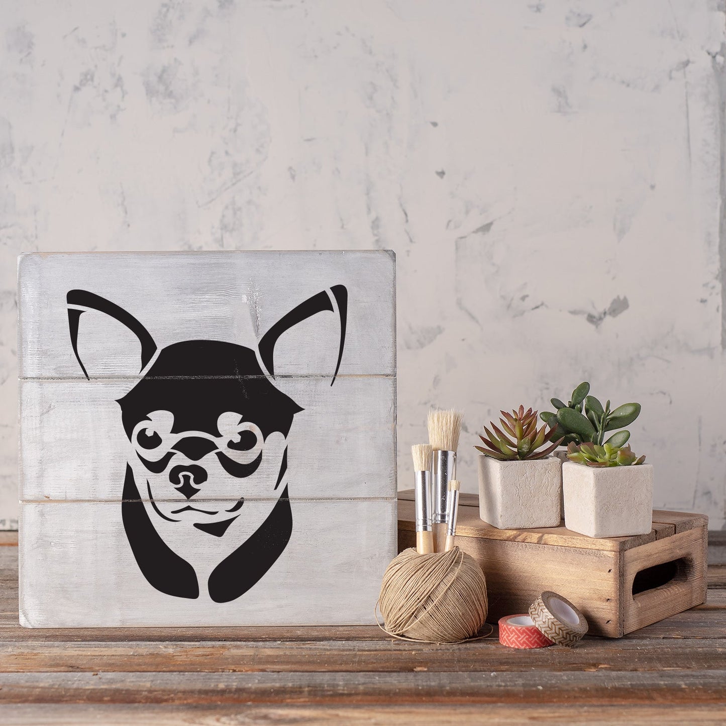 Chihuahua Stencil