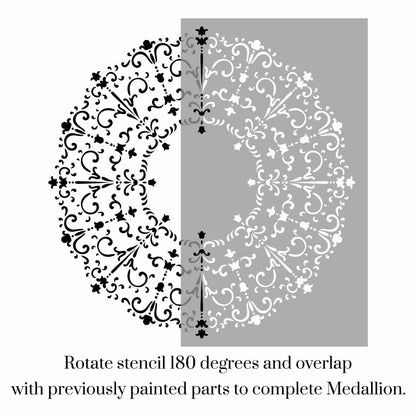 Portici Medallion Stencil