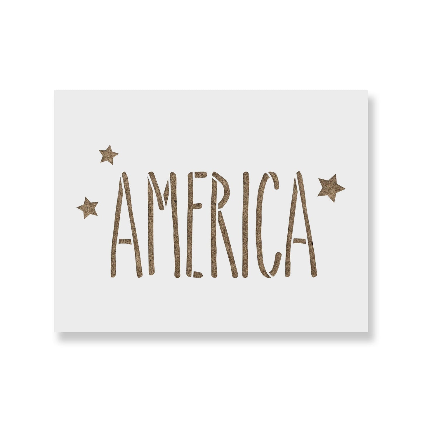 Starry America USA Independence Stencil