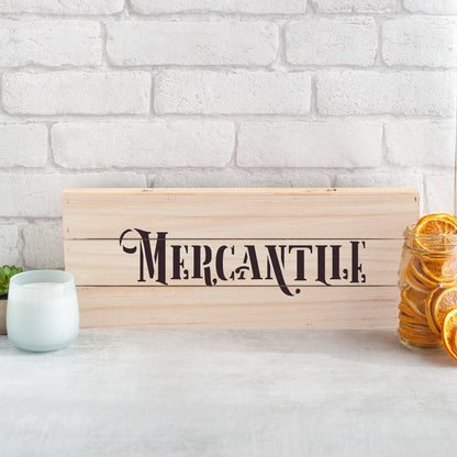 Rustic Mercantile Stencil