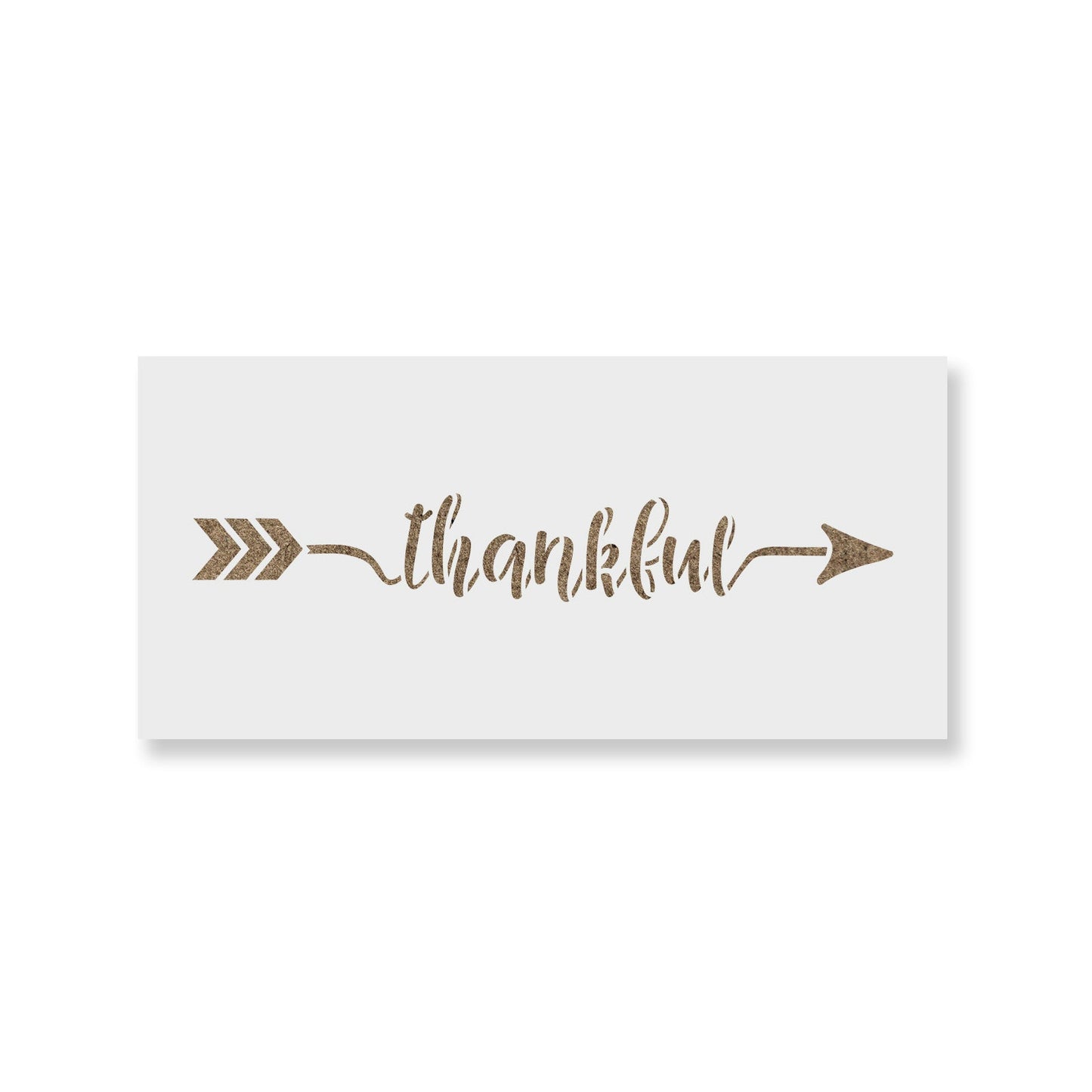 Thankful Arrow Stencil