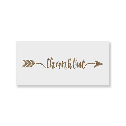 Thankful Arrow Stencil