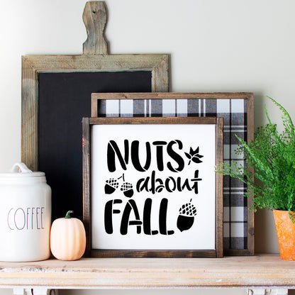 Nuts About Fall Stencil