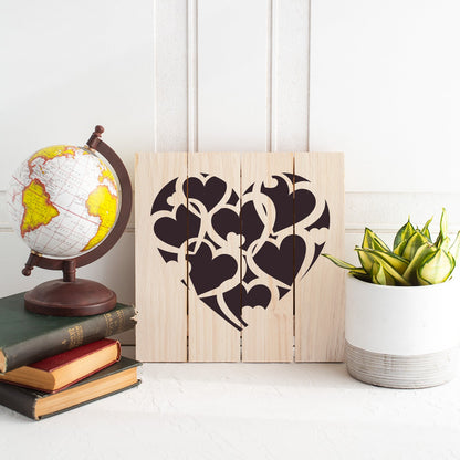 Pattern Heart Stencil