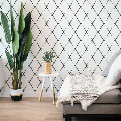 Tikka Diamond Trellis Stencil