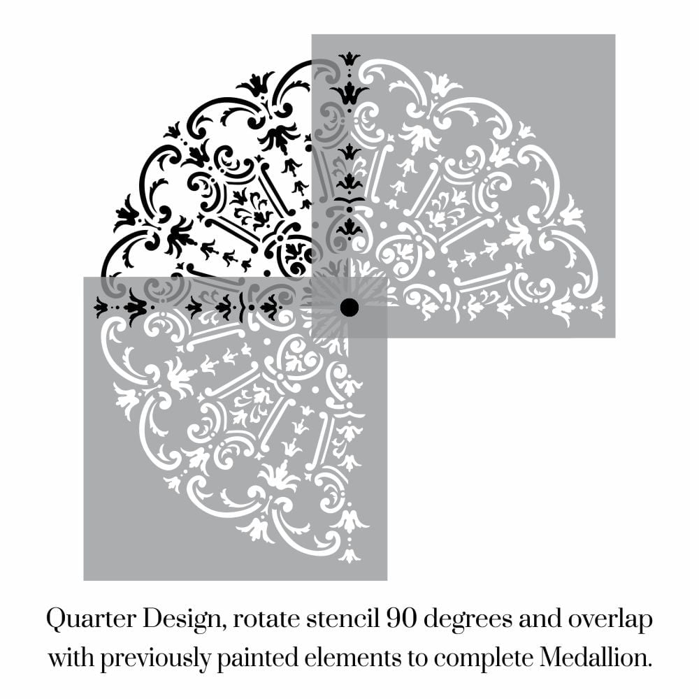 Royal Damask Medallion Stencil