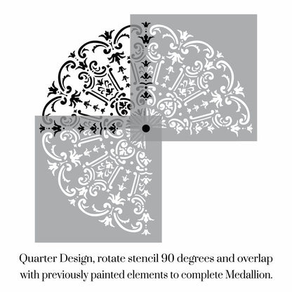 Royal Damask Medallion Stencil