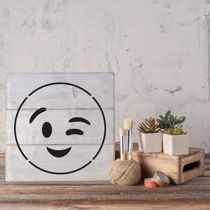 Emoji Wink Stencil