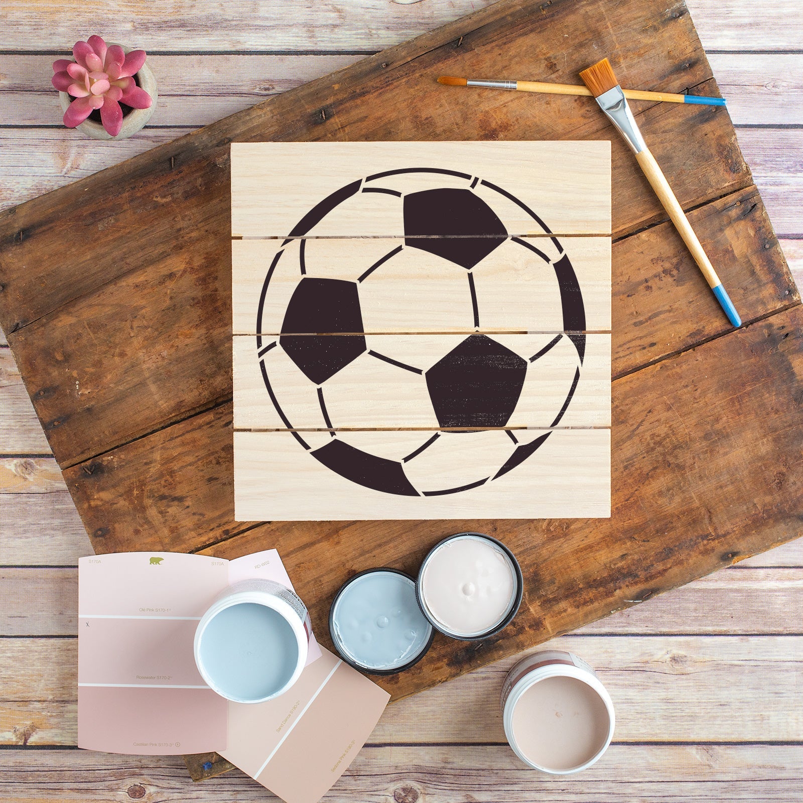 Soccer Ball Stencil