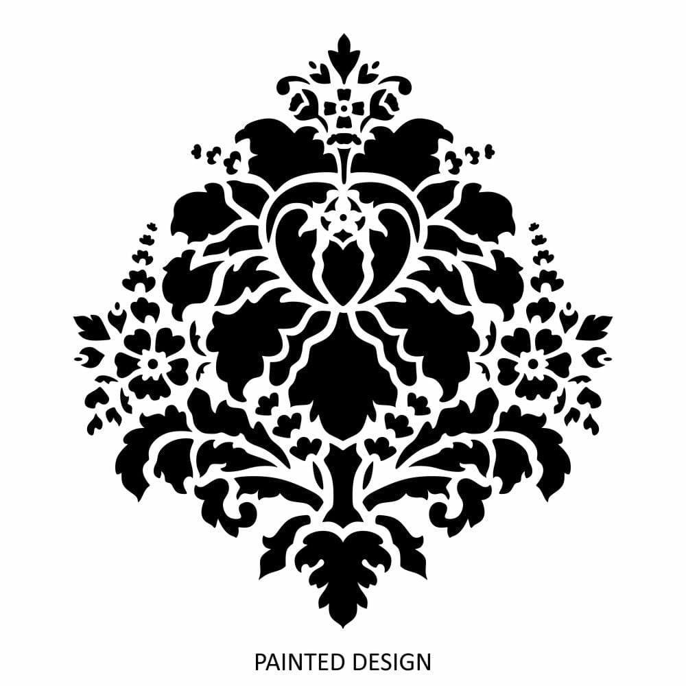 Romane Floral Damask Stencil