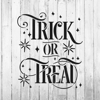 Trick or Treat Sparkles Stencil