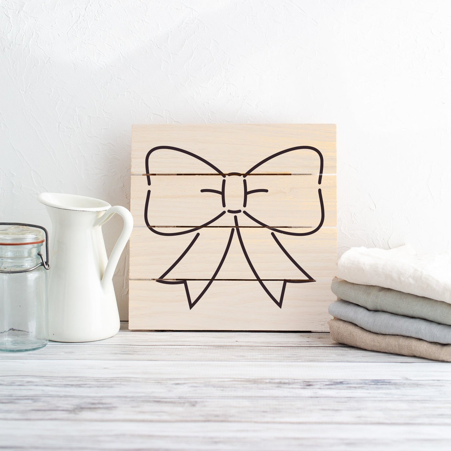 Bow Ribbon Stencil