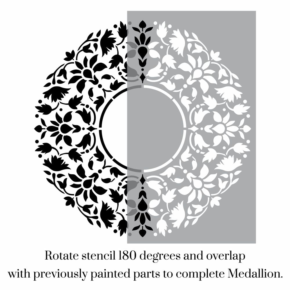 Elba Ceiling Medallion Stencil