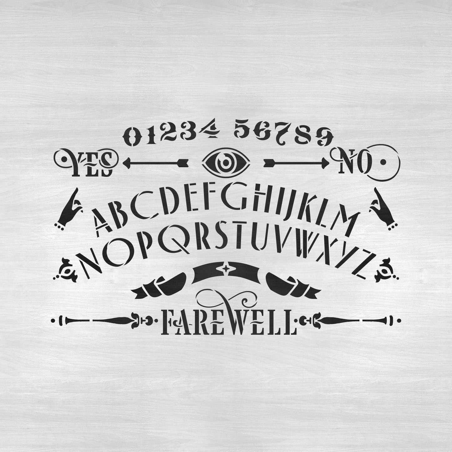 Ouija Board Stencil