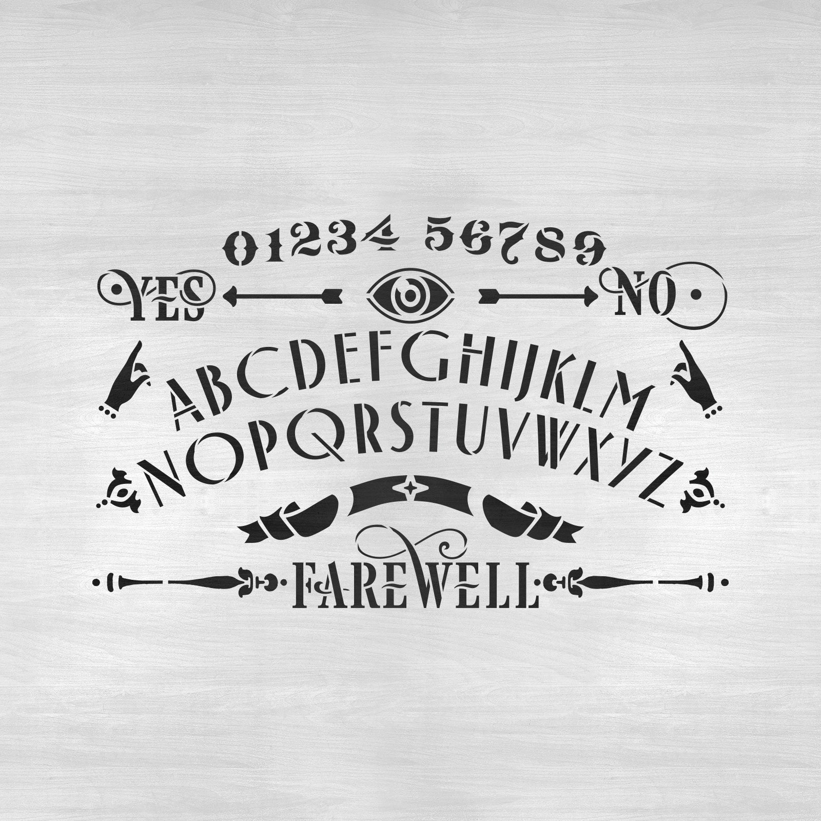 Ouija Board Stencil