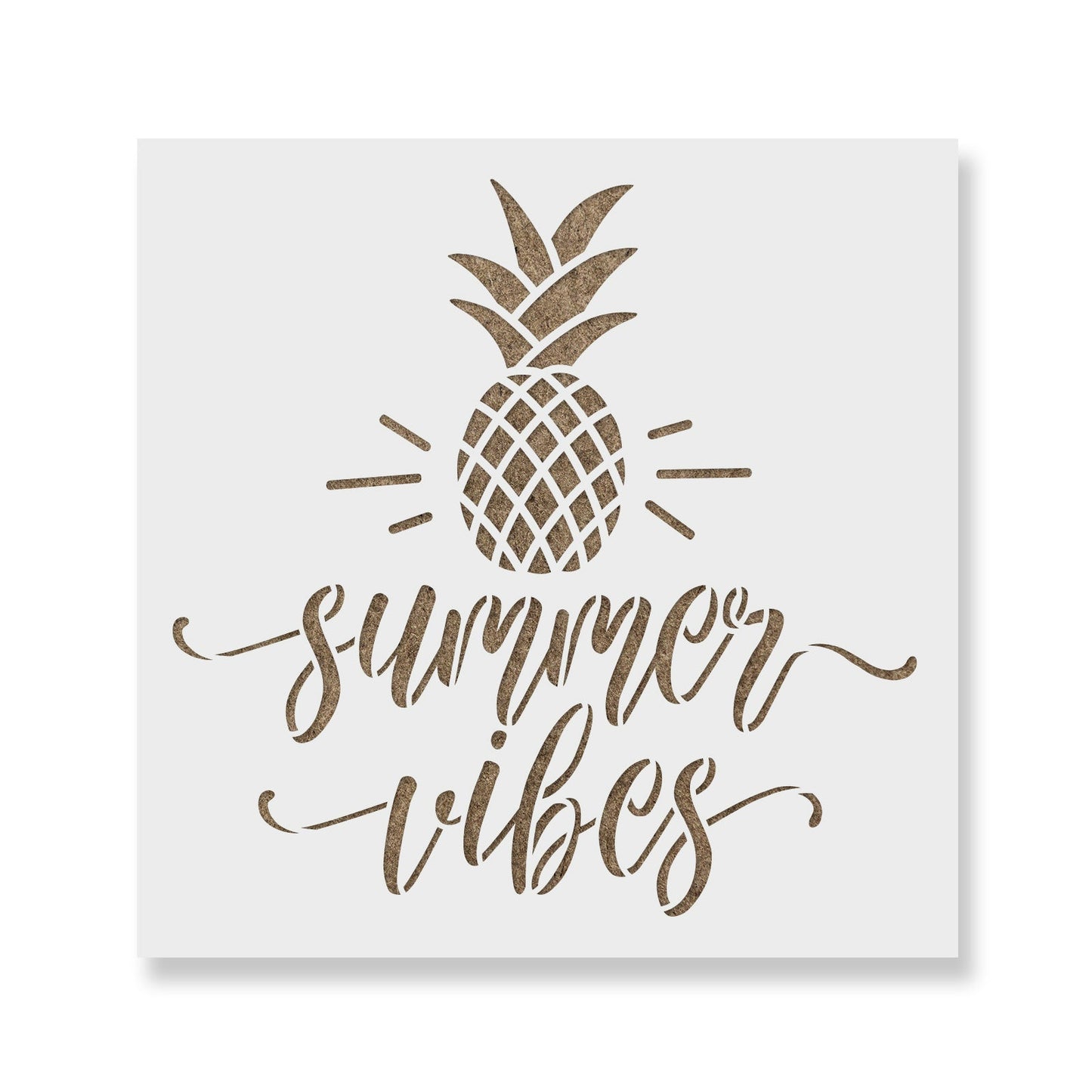 Summer Vibes Pineapple Stencil