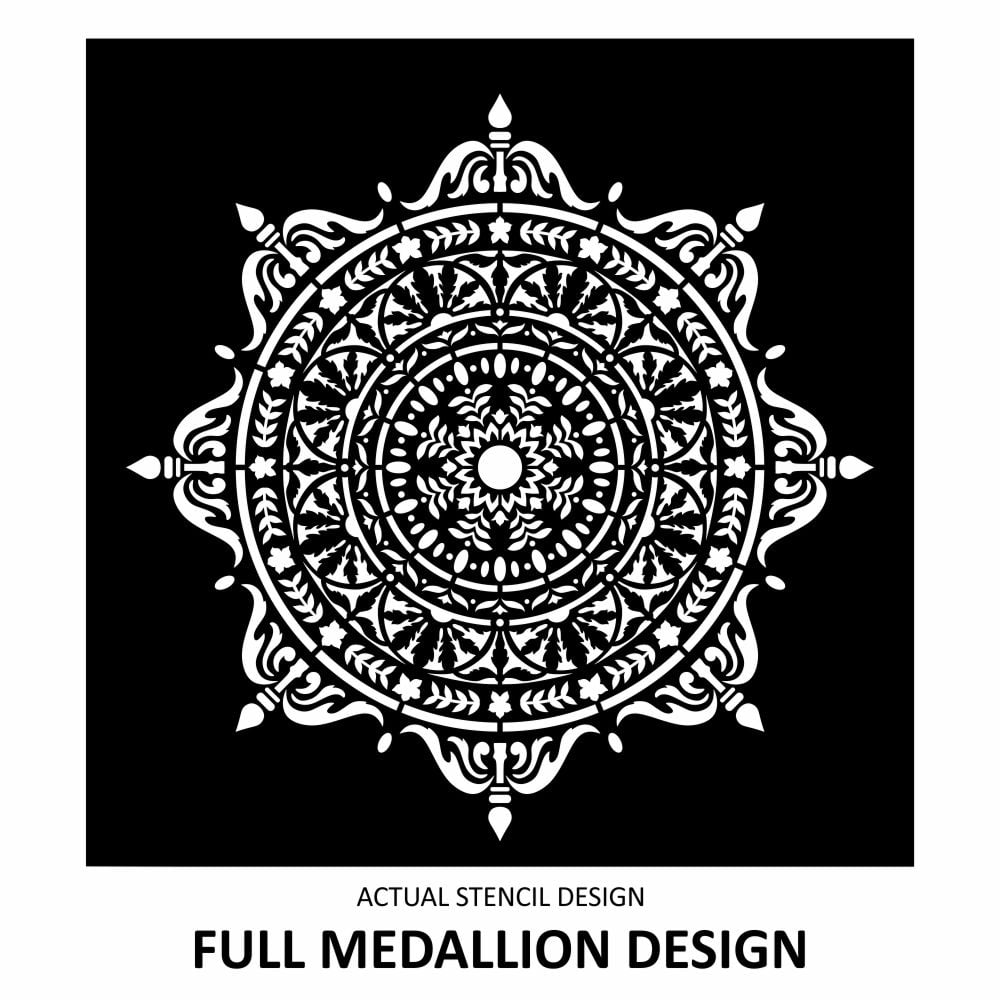 Mozara Damask Medallion Stencil