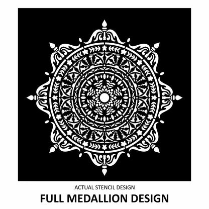 Mozara Damask Medallion Stencil